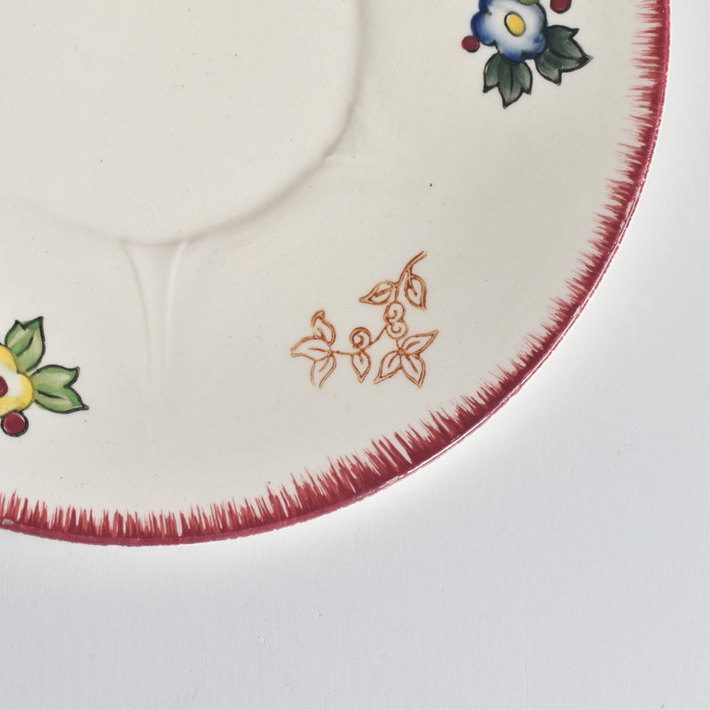 Vintage Chocolate Cup & Saucer Longwy Marseille A