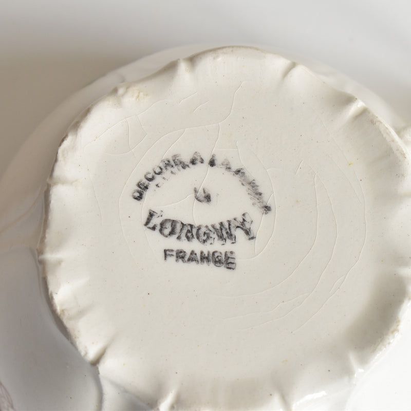Vintage Chocolate Cup & Saucer Longwy Marseille A