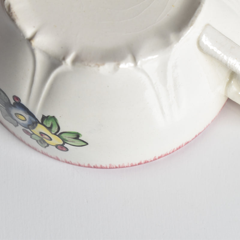 Vintage Chocolate Cup & Saucer Longwy Marseille A