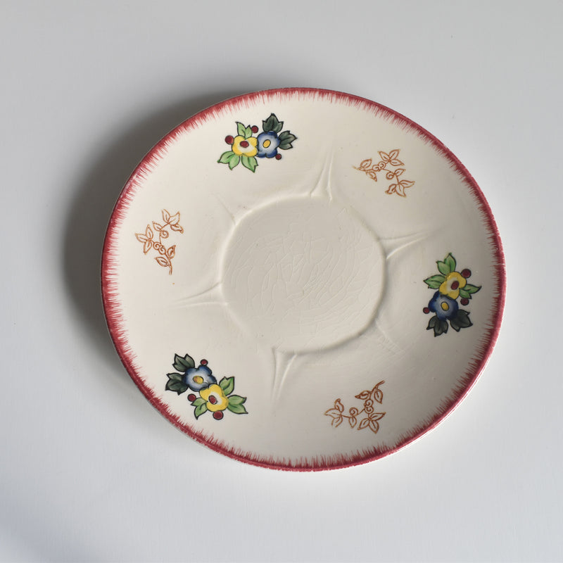 Vintage Chocolate Cup & Saucer, Longwy Marseille B