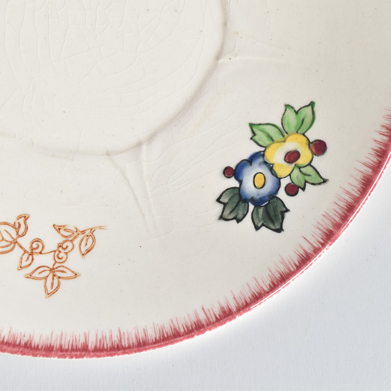 Vintage Chocolate Cup & Saucer, Longwy Marseille B