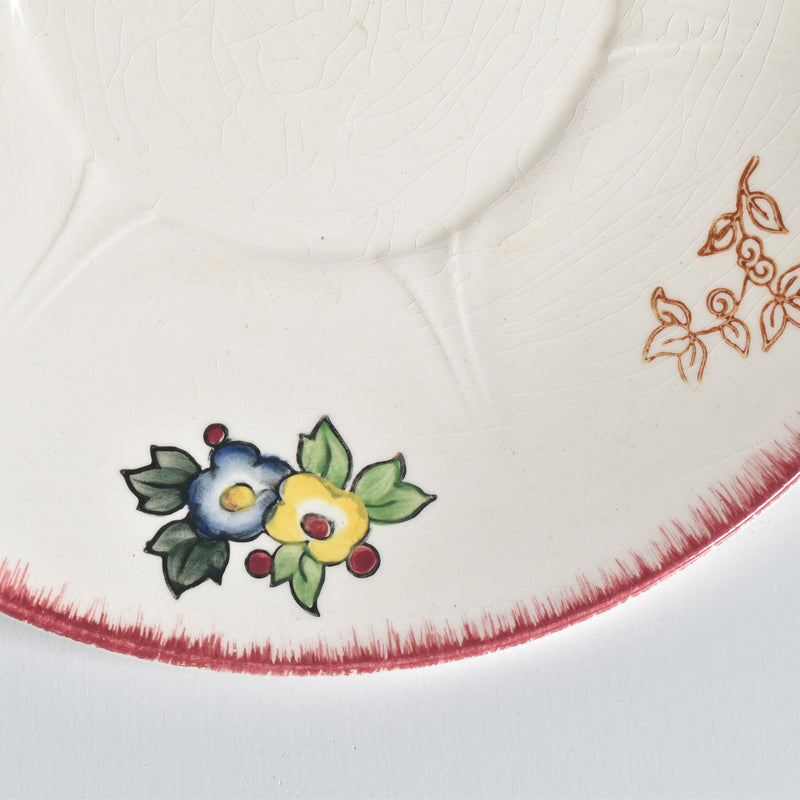 Vintage Chocolate Cup & Saucer, Longwy Marseille B