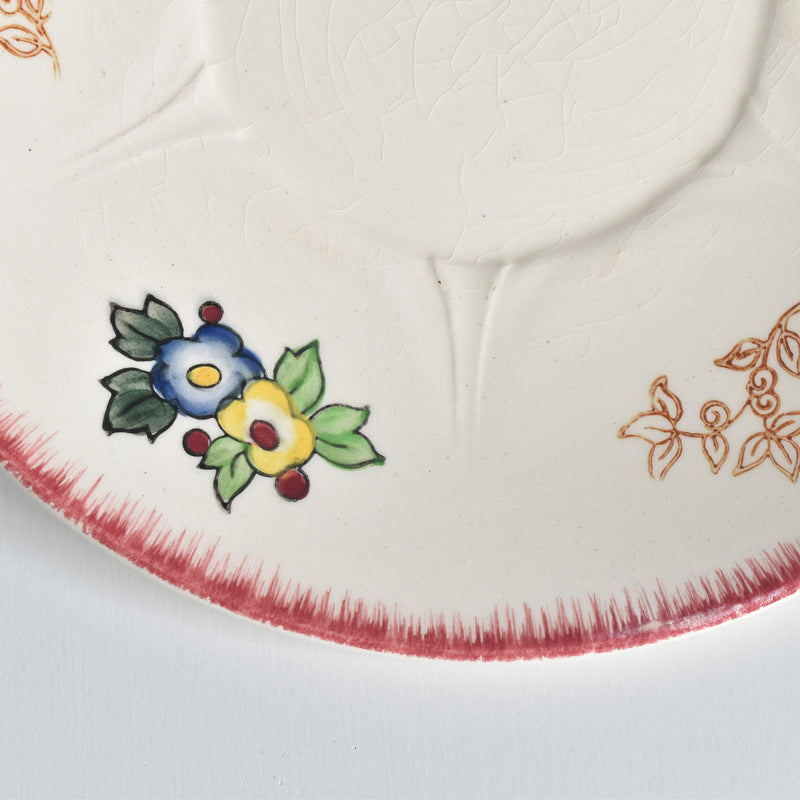 Vintage Chocolate Cup & Saucer, Longwy Marseille B