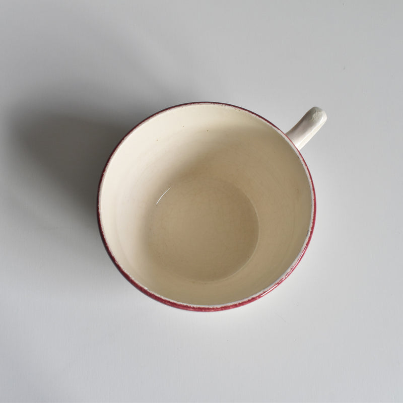Vintage Chocolate Cup & Saucer, Longwy Marseille B