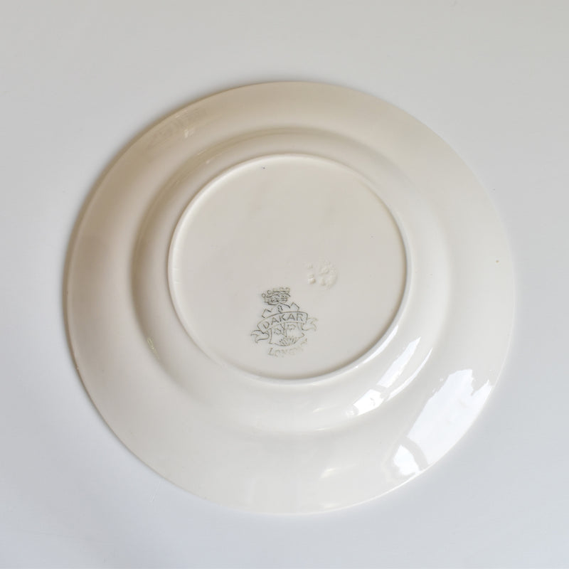 Vintage Plate Longwy Dakar F