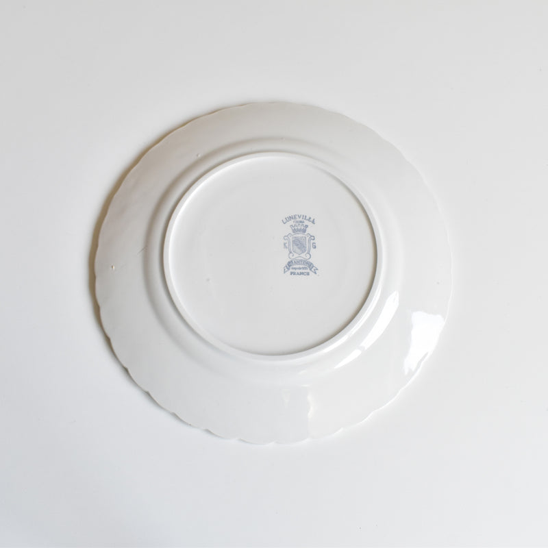 Vintage Dessert Plate KG Luneville Bagatelle A