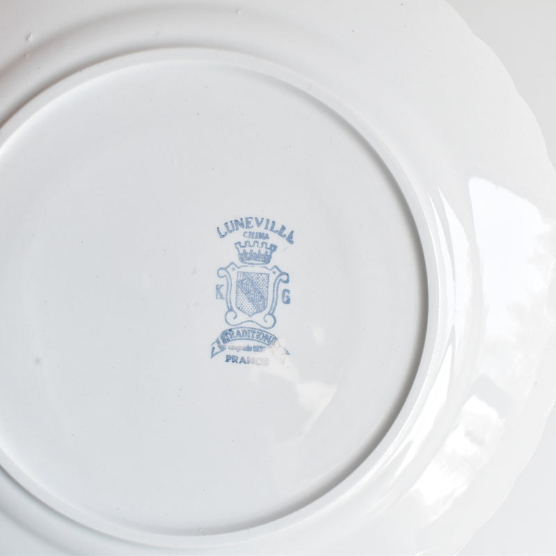 Vintage Dessert Plate KG Luneville Bagatelle A