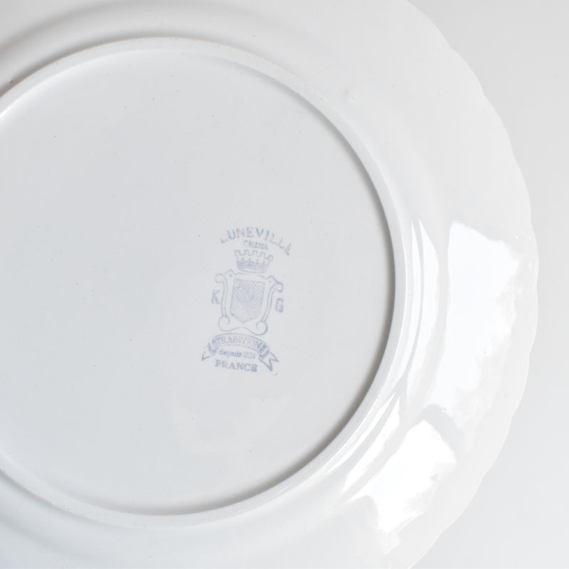 Vintage Dessert Plate KG Lunéville Bagatelle B