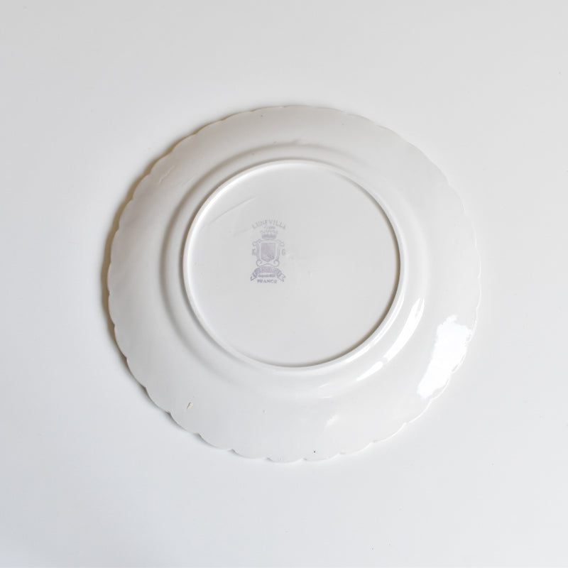 Vintage Dessert Plate KG Lunéville Bagatelle D
