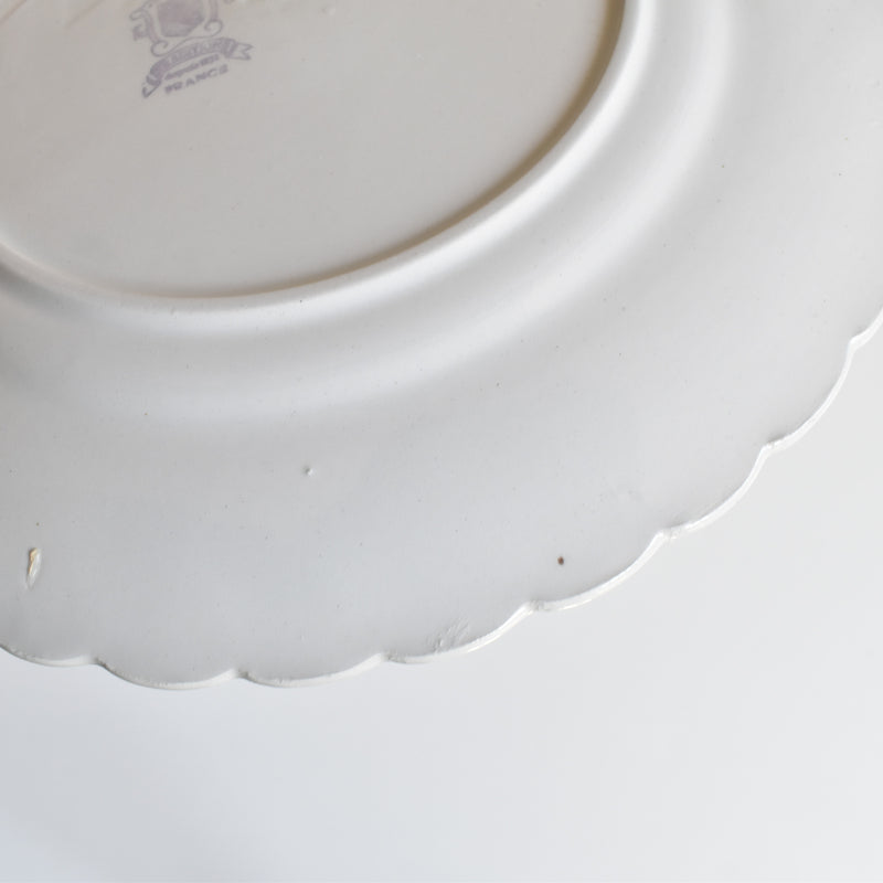 Vintage Dessert Plate KG Lunéville Bagatelle D