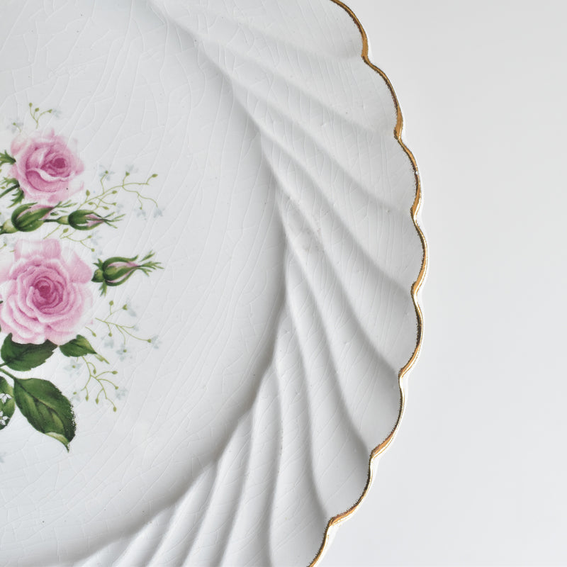 Vintage dessert plate KG Lunéville Bagatelle E
