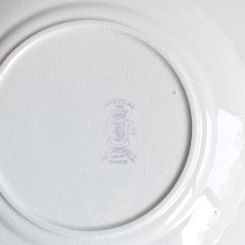 Vintage dessert plate KG Lunéville Bagatelle E