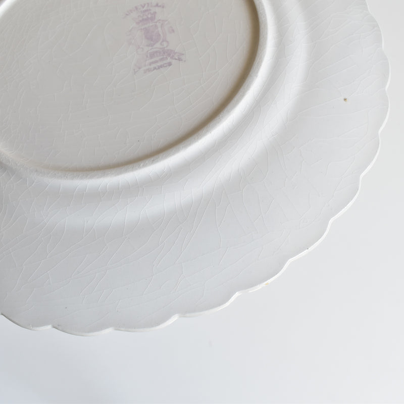 Vintage dessert plate KG Lunéville Bagatelle E