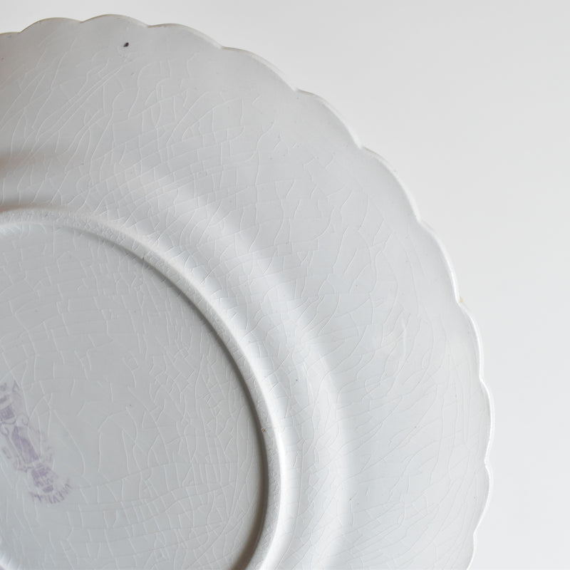 Vintage dessert plate KG Lunéville Bagatelle E