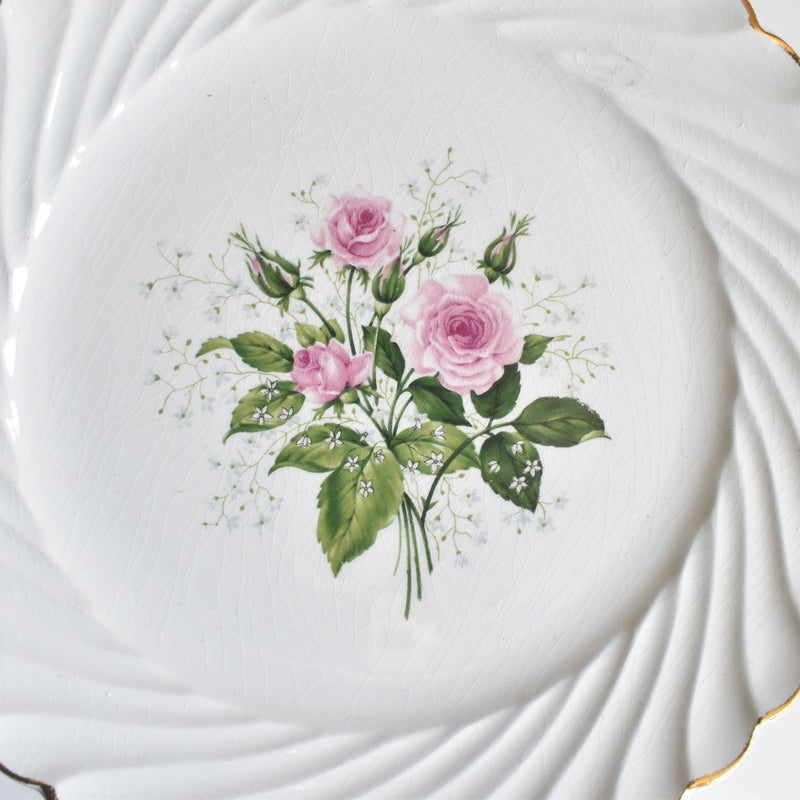 Vintage dessert plate KG Lunéville Bagatelle E