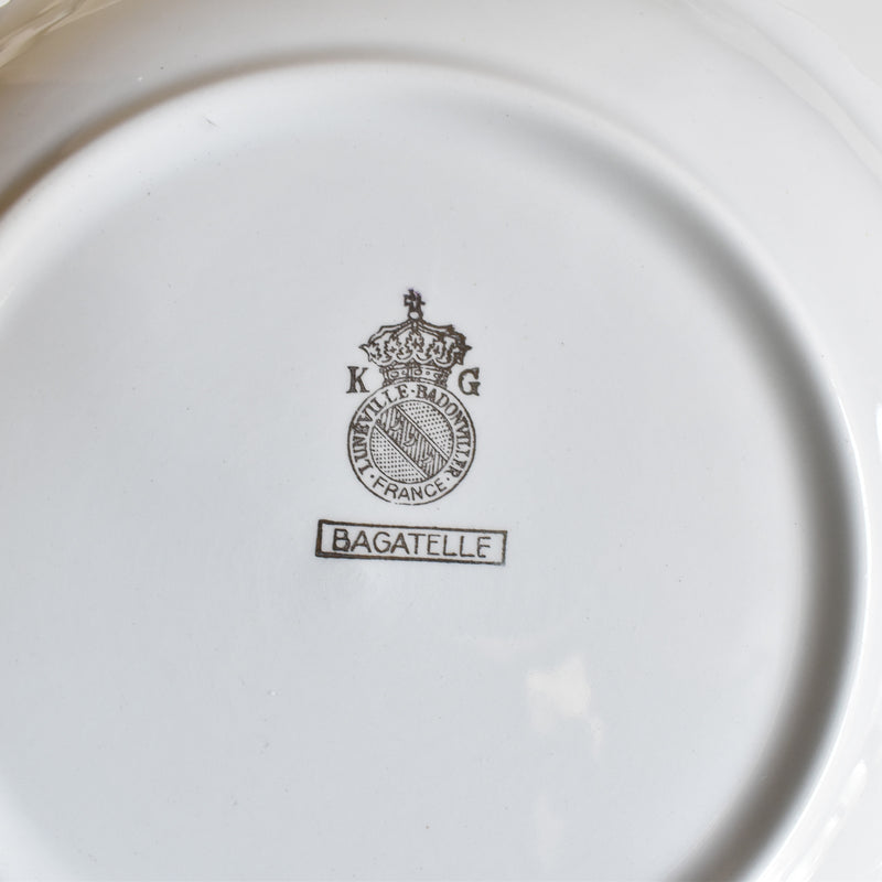 Vintage Deep Plate, KG Luneville Bagatelle (A)