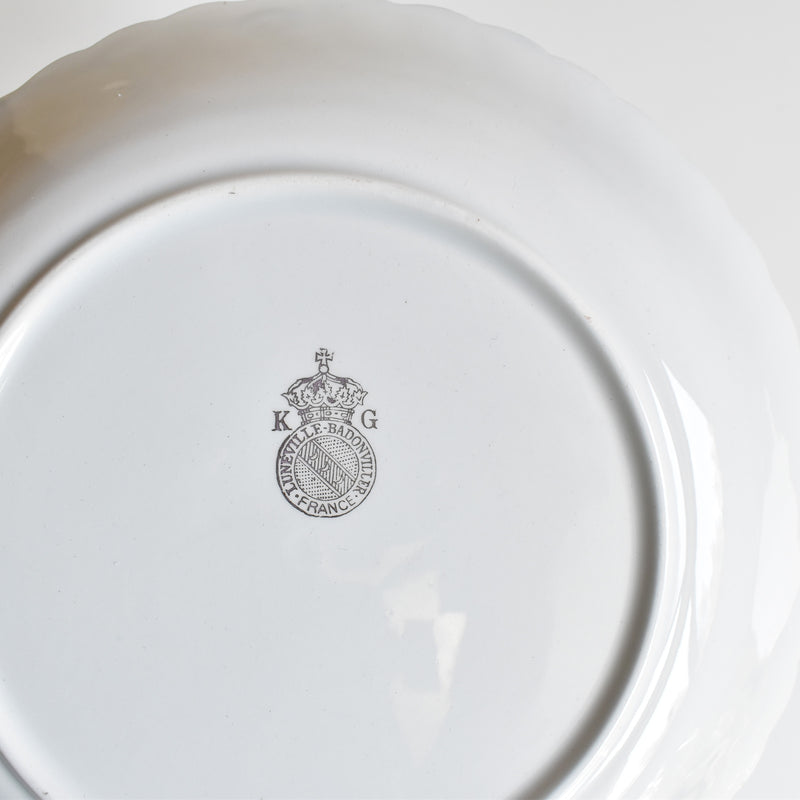 Vintage Deep Plate KG Luneville Bagatelle C