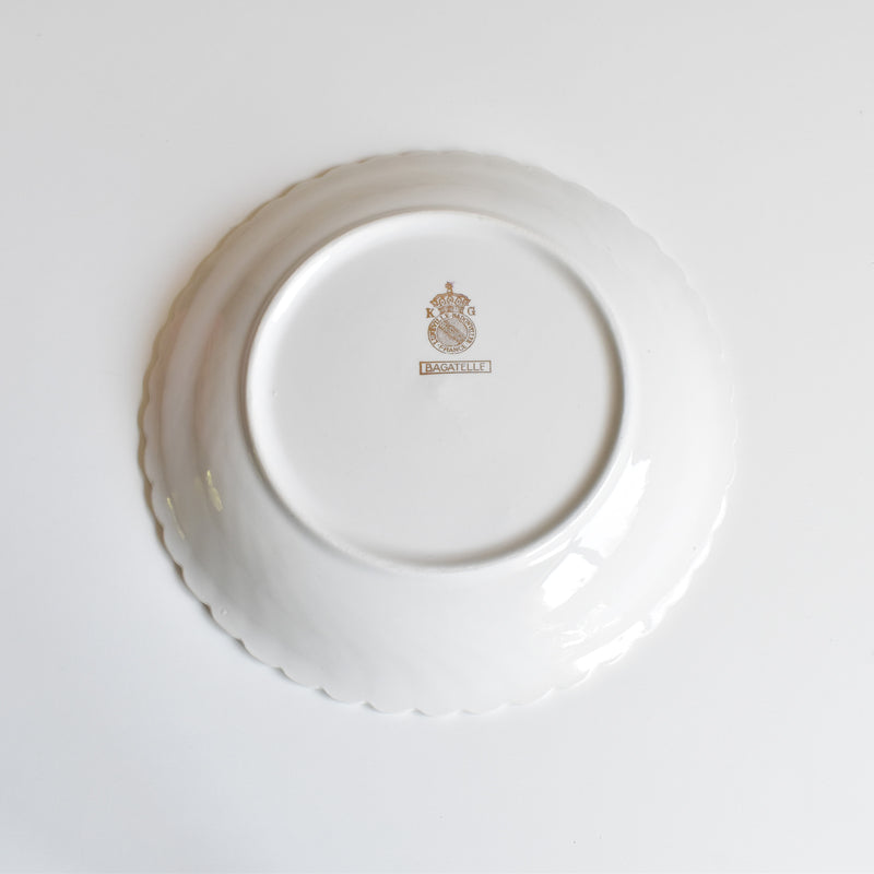 Vintage deep plate KG Lunéville Bagatelle D