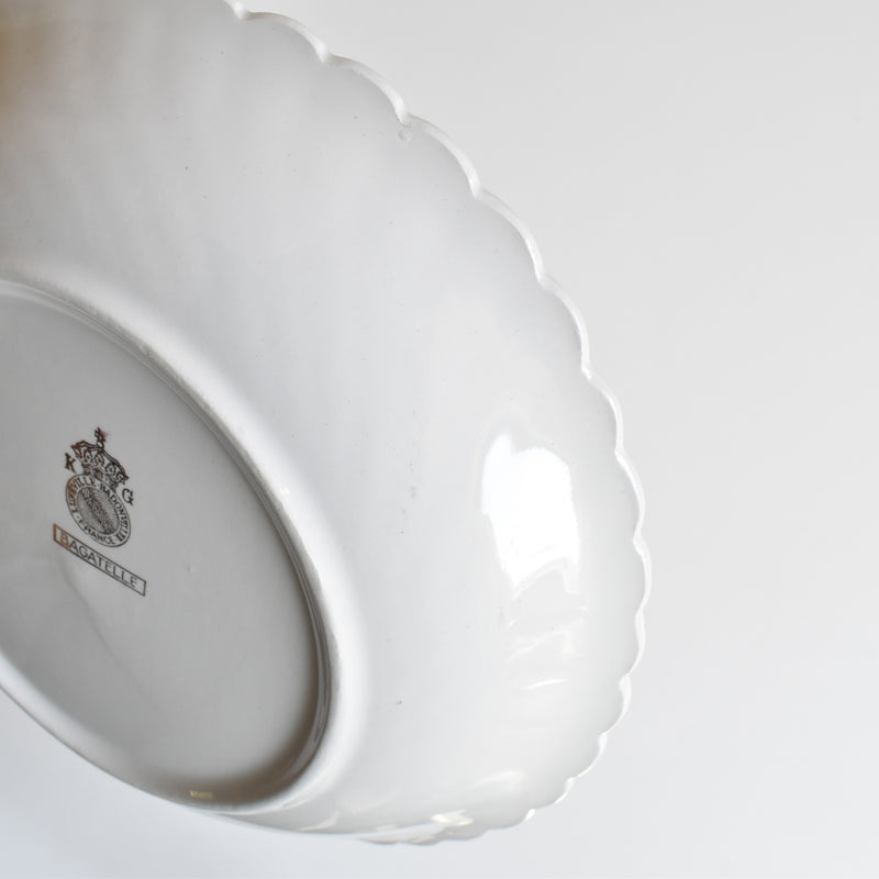 Vintage deep plate KG Lunéville Bagatelle D