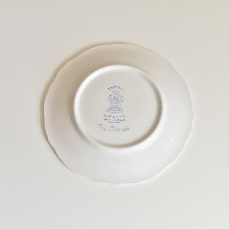 Vintage Cup & Saucer, Lunéville, The Cottage A