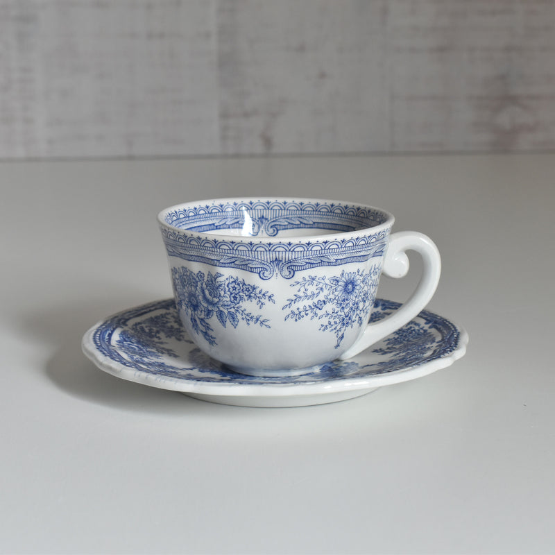 Vintage Cup & Saucer, Lunéville, The Cottage A