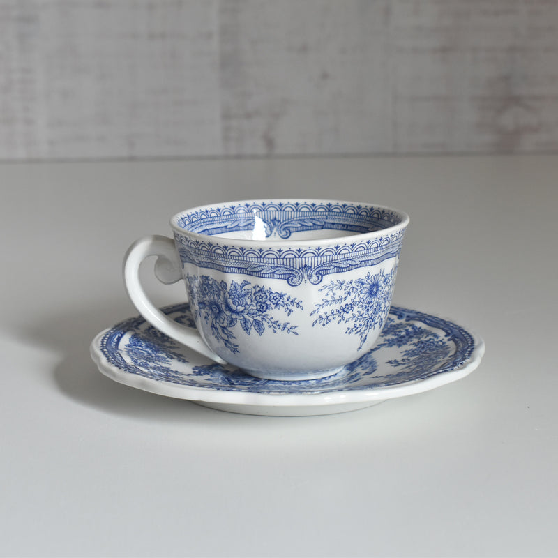 Vintage Cup & Saucer, Lunéville, The Cottage A