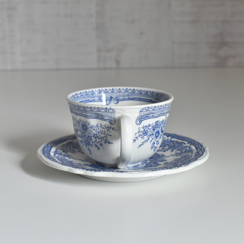 Vintage Cup & Saucer, Lunéville, The Cottage A