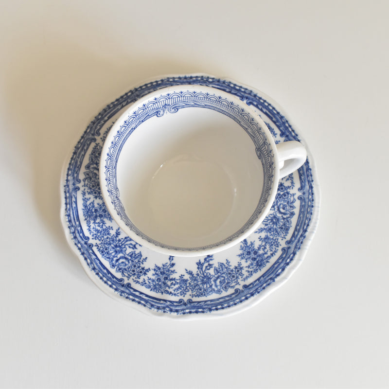 Vintage Cup & Saucer, Lunéville, The Cottage A