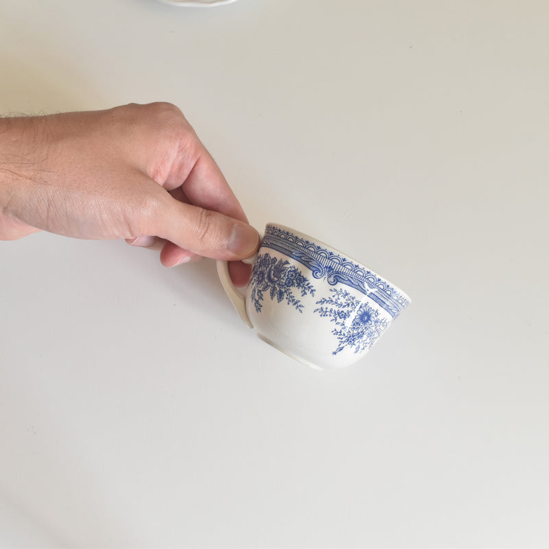 Vintage Cup & Saucer Lunéville The Cottage B