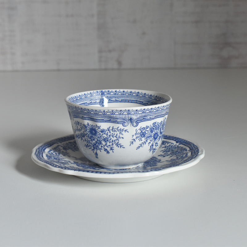 Vintage Cup & Saucer Lunéville The Cottage B