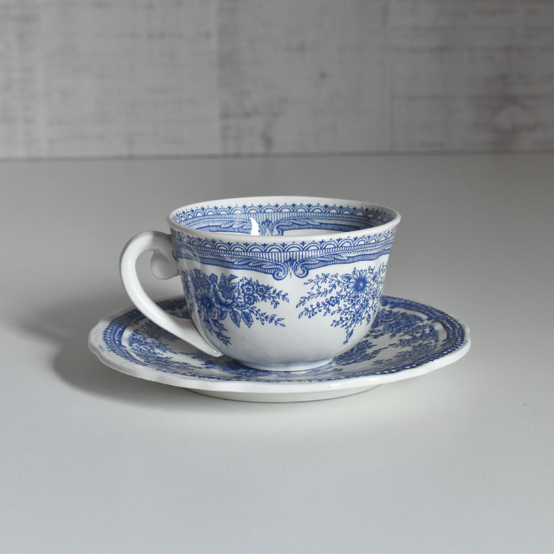Vintage Cup & Saucer Lunéville The Cottage B