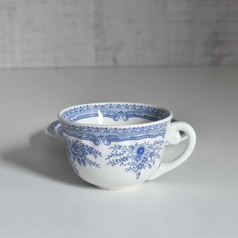 Vintage Cup & Saucer Lunéville The Cottage B