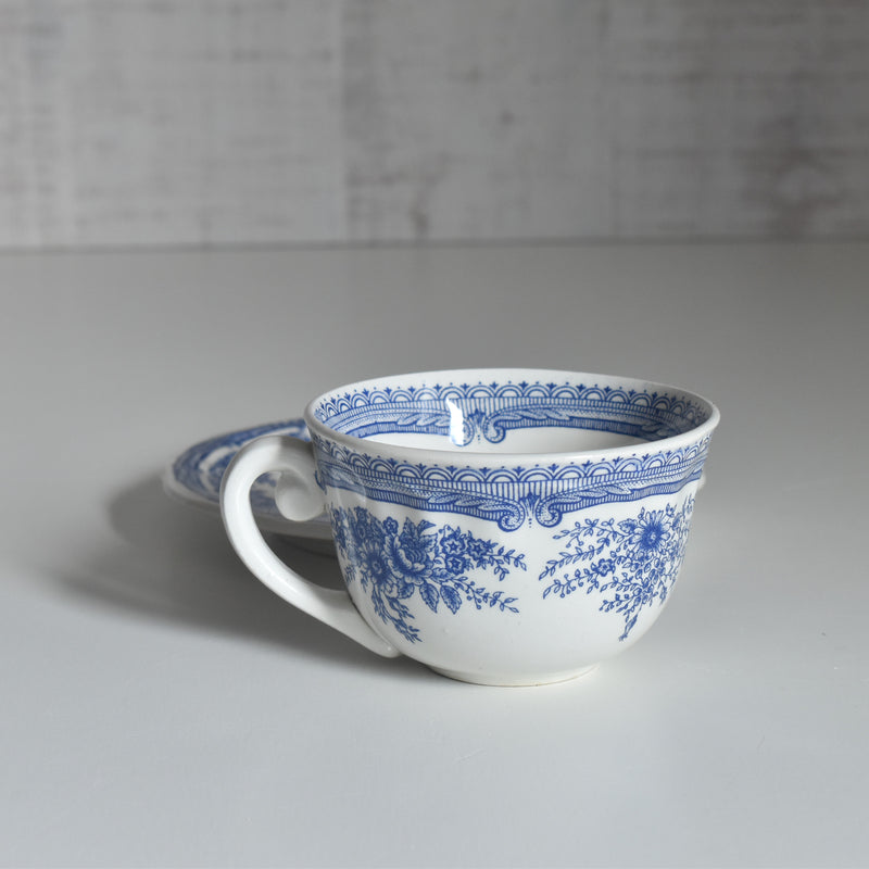 Vintage Cup & Saucer Lunéville The Cottage B
