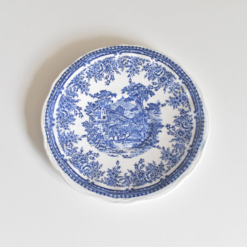 Vintage Cup & Saucer Lunéville The Cottage B