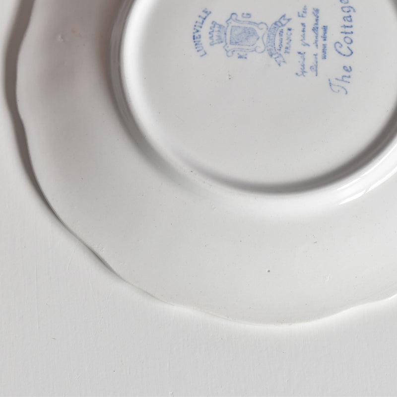 Vintage Cup & Saucer Lunéville The Cottage C