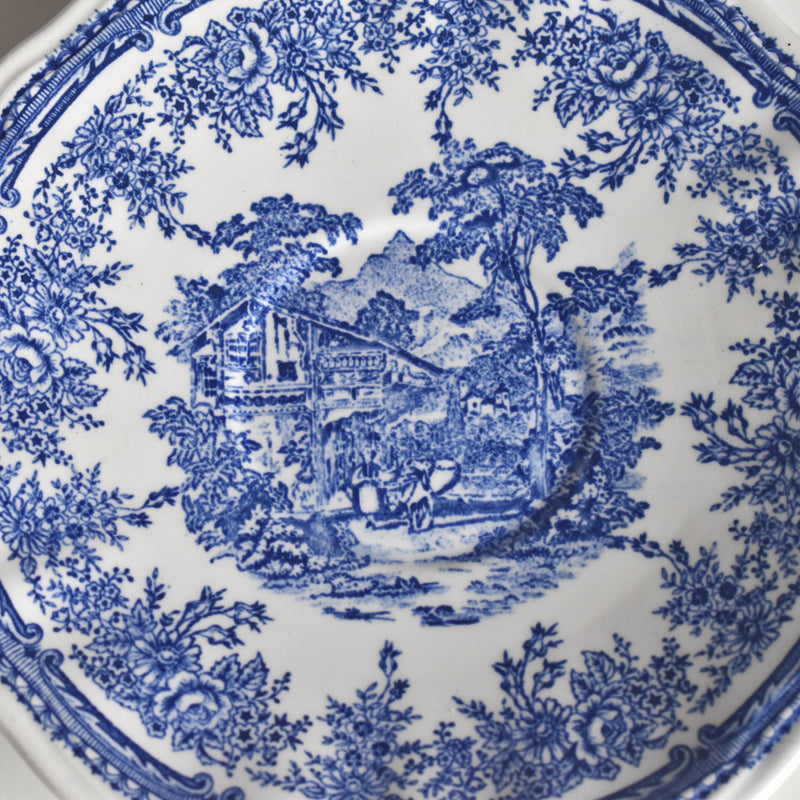 Vintage Cup & Saucer Lunéville The Cottage C