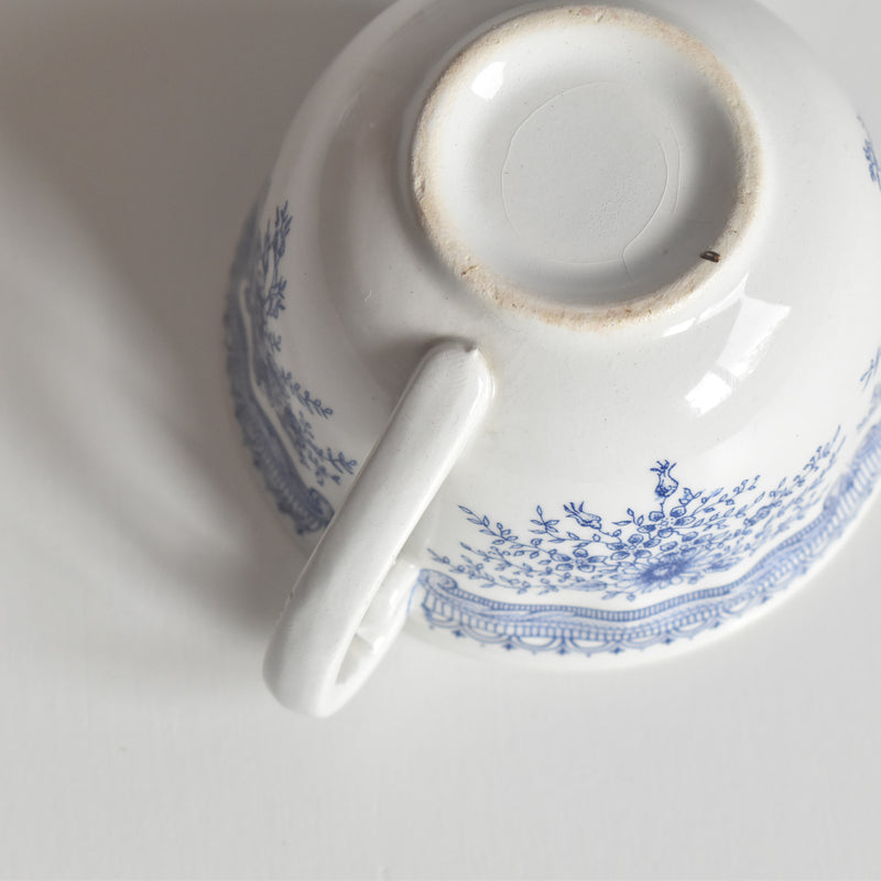 Vintage Cup & Saucer Lunéville The Cottage C