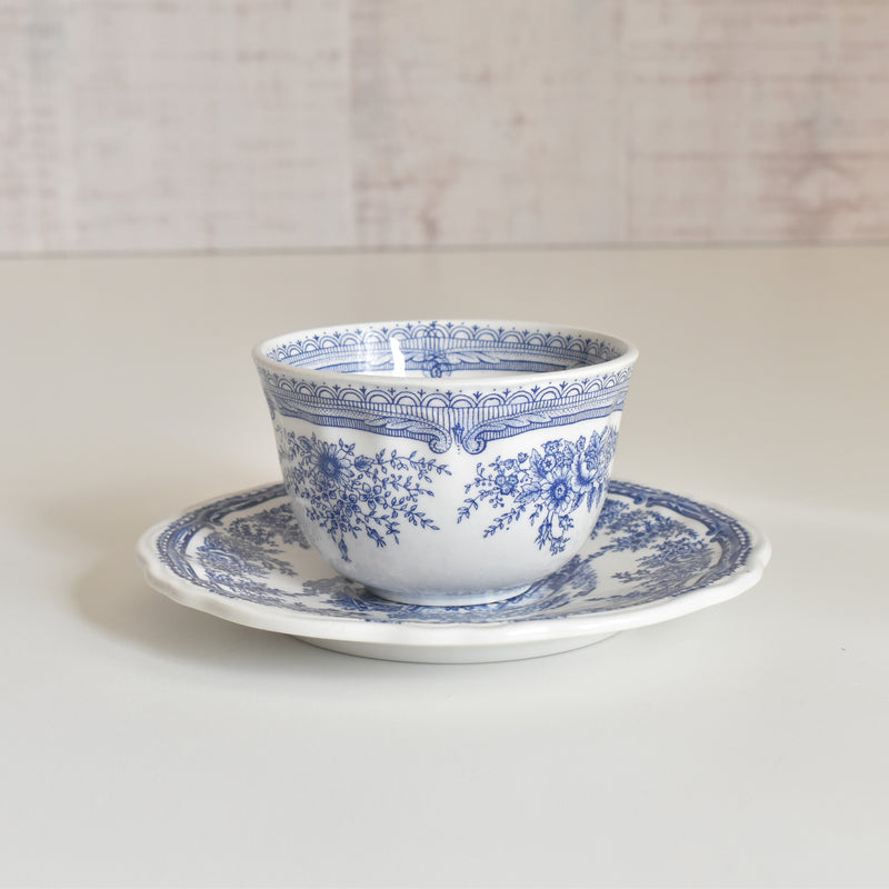 Vintage Cup & Saucer Lunéville The Cottage C