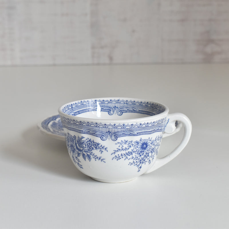 Vintage Cup & Saucer Lunéville The Cottage C