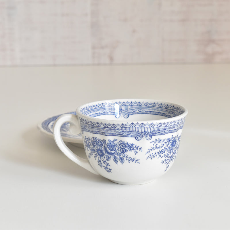 Vintage Cup & Saucer Lunéville The Cottage C
