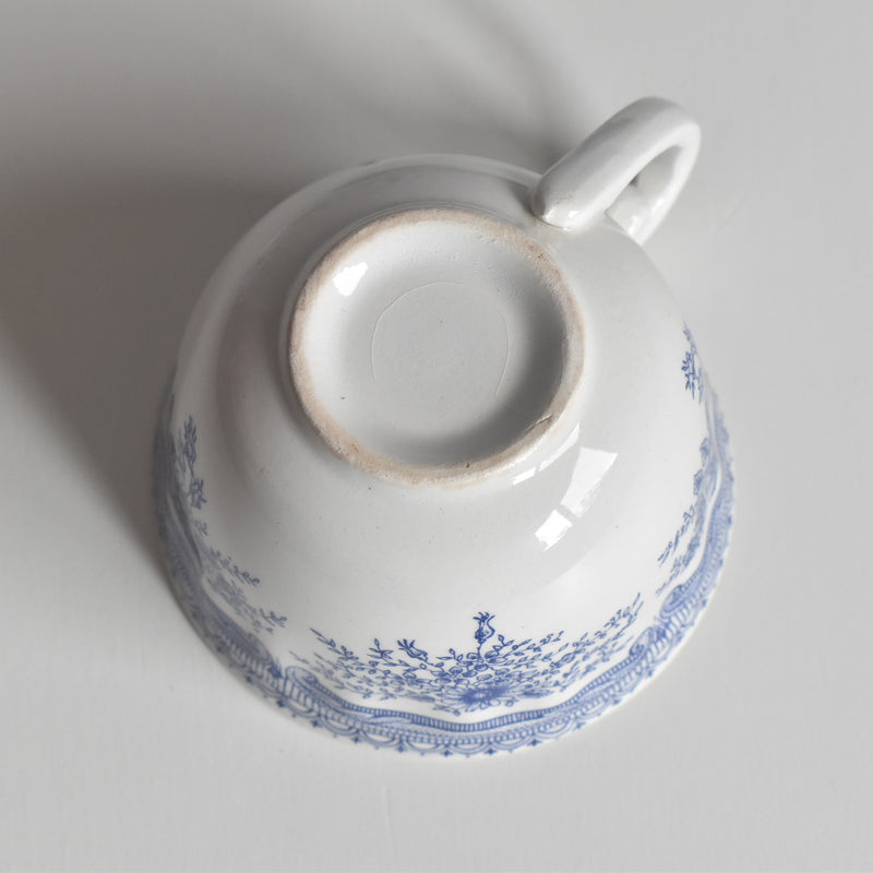 Vintage Cup & Saucer Lunéville The Cottage D