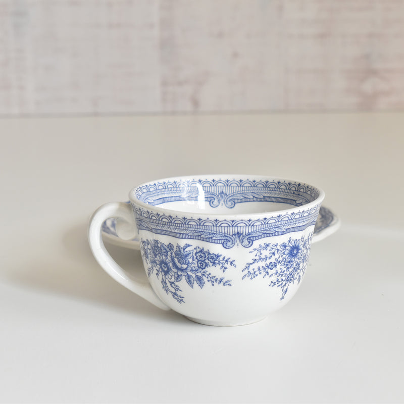 Vintage Cup & Saucer Lunéville The Cottage D