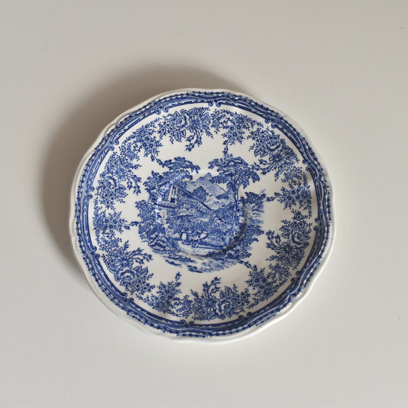 Vintage Cup & Saucer Lunéville The Cottage D