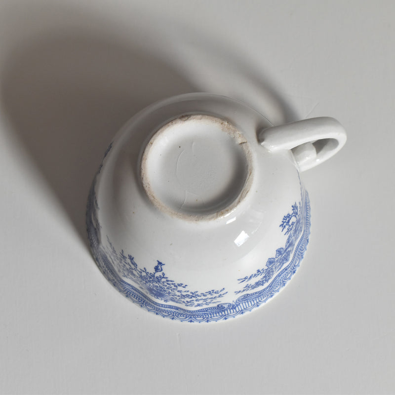 Vintage Cup & Saucer Lunéville The Cottage (Cottage) E
