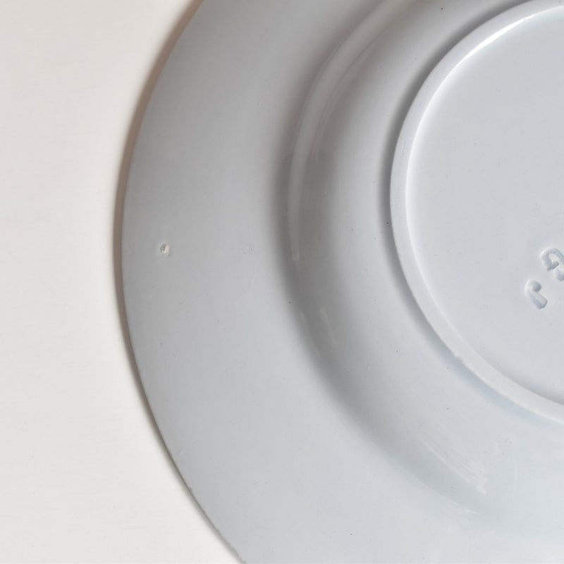 Vintage Deep Plate, Montereau, Sky Blue, D