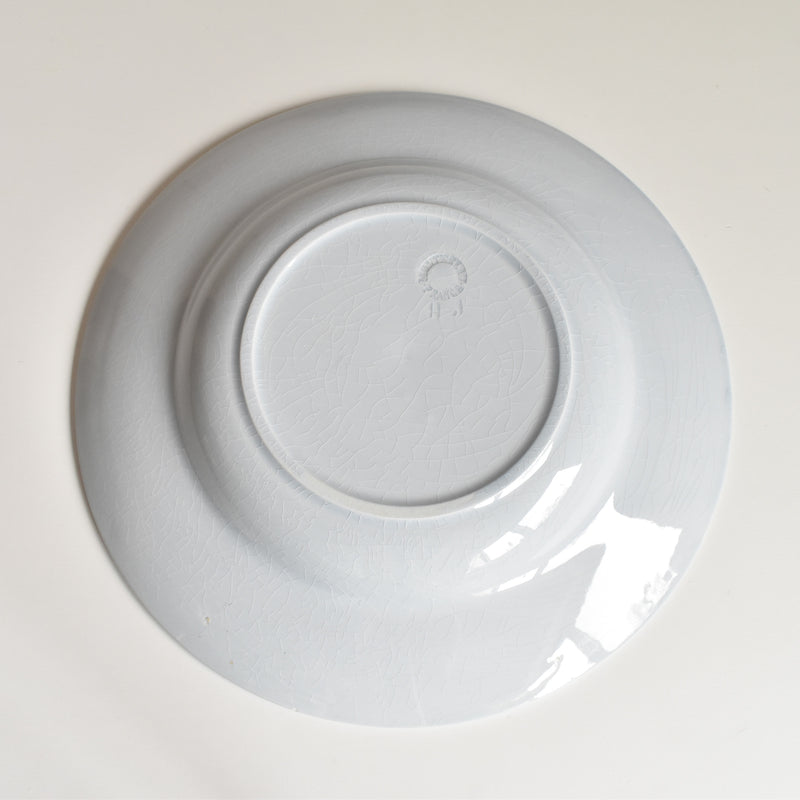 Vintage Deep Plate, Montereau, Sky Blue, F