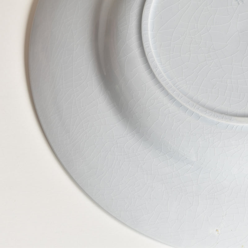 Vintage Deep Plate, Montereau, Sky Blue, F