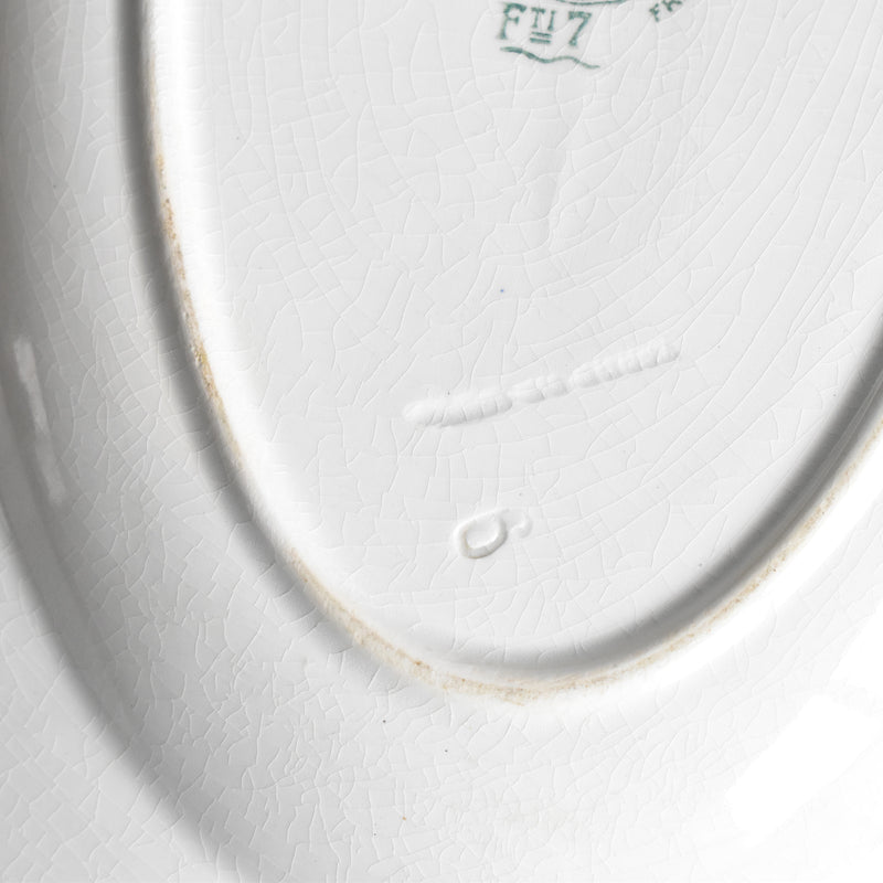 ヴィンテージオーヴァル大皿 ムランデルー Petites Fleurs プチットフルール