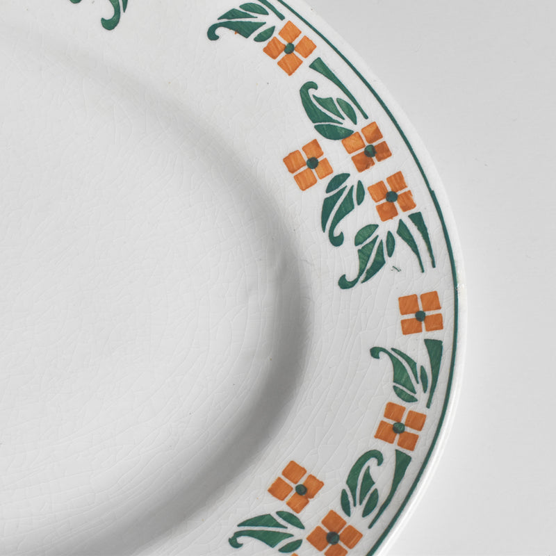 ヴィンテージオーヴァル大皿 ムランデルー Petites Fleurs プチットフルール