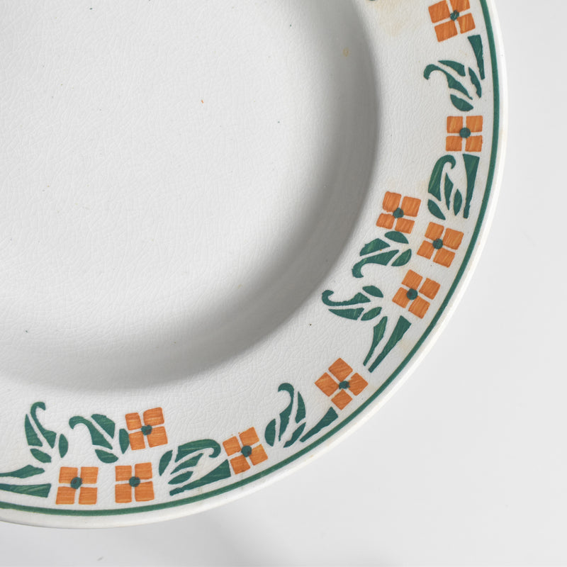 Vintage Deep Plate, M. Delau Petites Fleurs